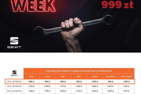 Oferta Pakietów Przeglądów Serwisowych - 2