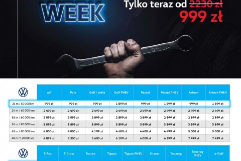 Oferta Pakietów Przeglądów Serwisowych - 3