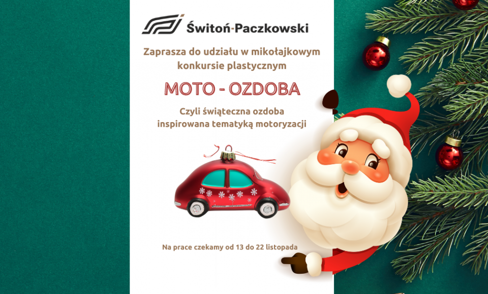 Konkurs mikołajkowy ,,Moto-ozdoba"