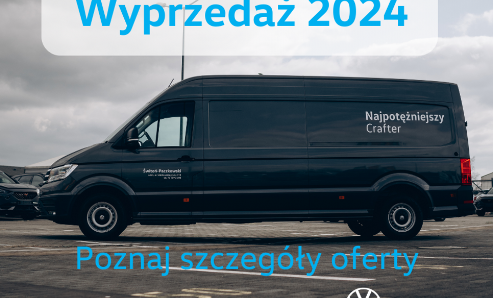 VW Crafter - wyprzedaż 2024